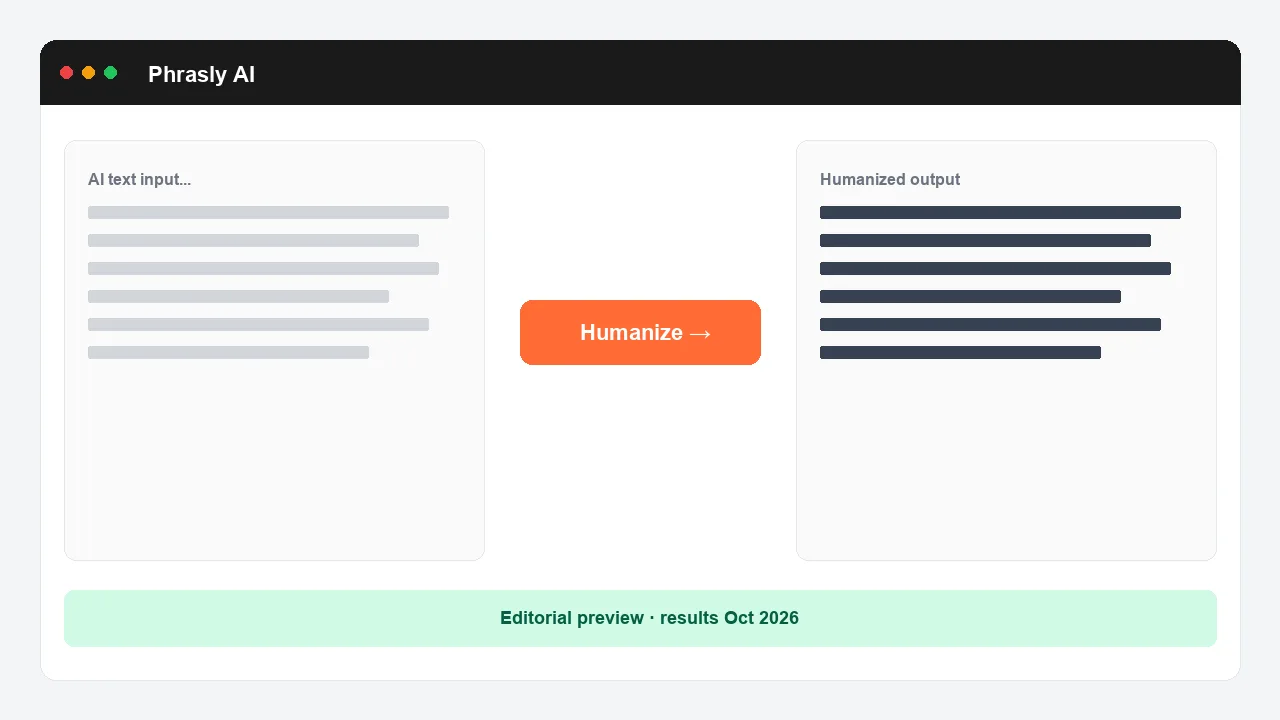 Phrasly AI interface preview